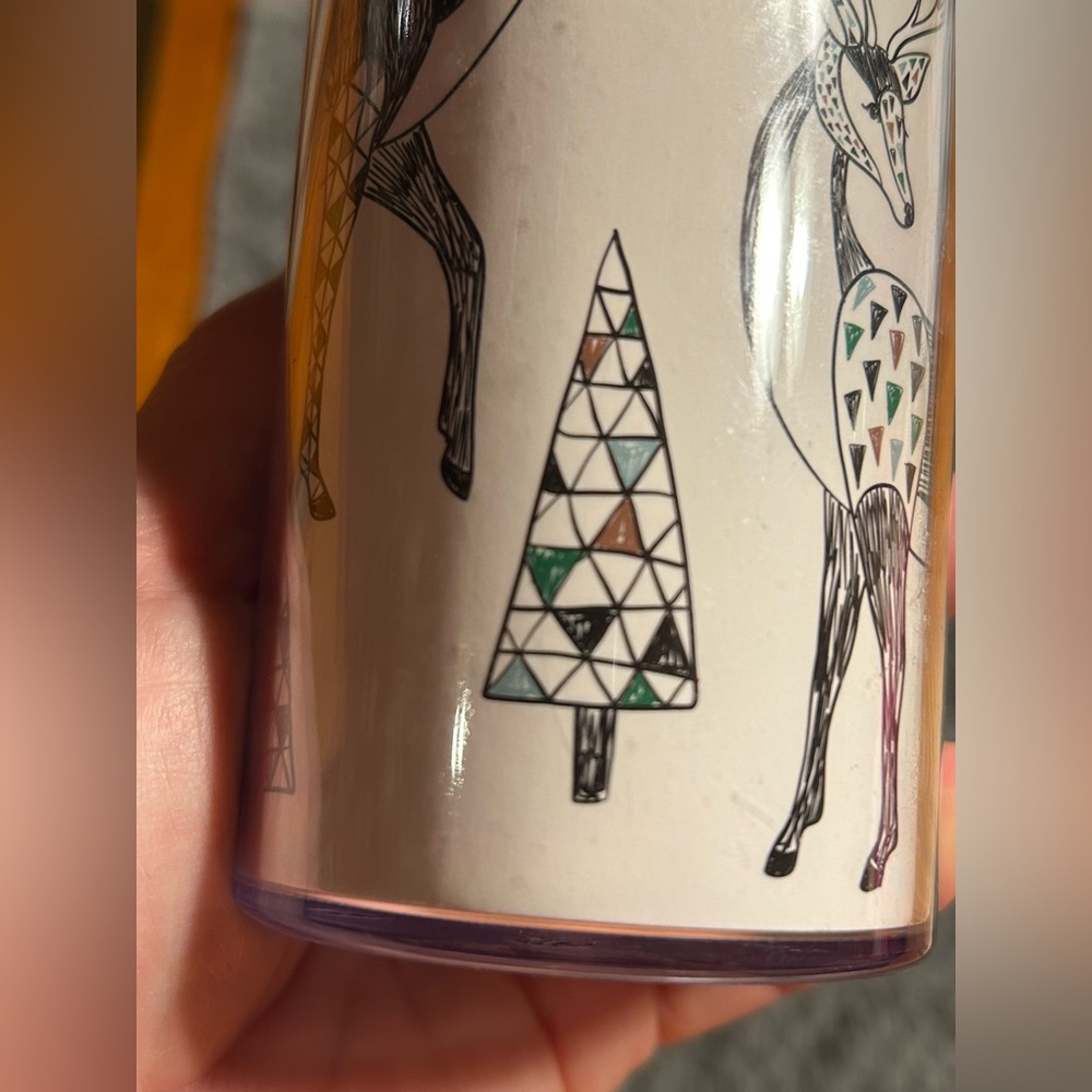 Starbucks Festive Tumbler with Green Lid 16 oz - Picture 5 of 11